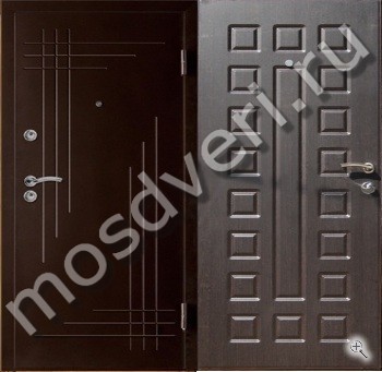 Порошковая дверь с утеплением в квартиру отделка МДФ - купить от производителя Мосдвери Порошковая дверь с утеплением в квартиру отделка МДФ