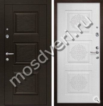 Входная дверь со скрытыми петлями с белым МДФ внутри - купить от производителя Мосдвери Входная дверь со скрытыми петлями с белым МДФ внутри